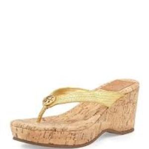 Tory Burch Suzy Cork Wedge Thong Sandal